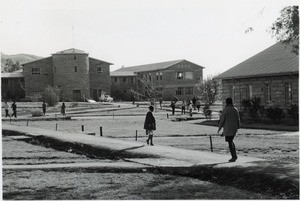 Students on campus of the University of the Botswana, Lesotho and Swaziland