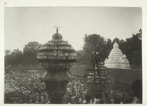 Festival for the deities in Mangalore (wagon for the deities and temple dedicated to them