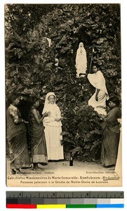 Women in the Grotto of Our Lady of Lourdes, Kumbakonam, India, ca.1920-1940