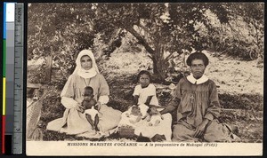 The day nursery of Makogai Island, Fiji, ca.1900-1930