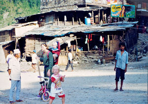 UMN, Nepal. DSM Missionary, Ellinor Kirkegaard Pedersen (with the daughters Anna and Kirstine)