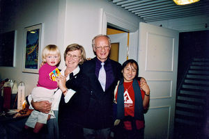 Jørgen Nørgaard Pedersen's farewell reception, September 2002 . Grethe og Jørgen Nørgaard Peder