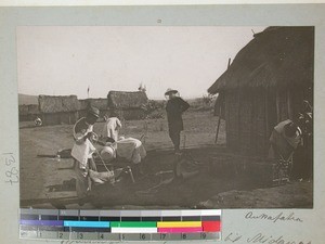 Village on the road to Midongy, Ankafatra, Madagascar, ca.1908