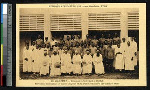 Teachers and students of the Seminary of St. Gall, Ouidah, Benin, 1930