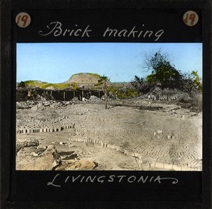 "Brick making, Livingstonia" Malawi, ca.1895