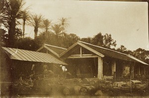 Sawmill and warehouse of Ngomo, in Gabon