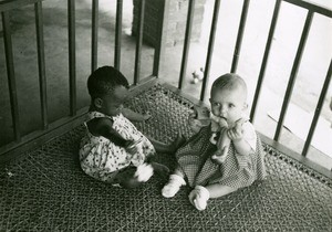 Ntsame and Sylvie Lauverjat, in Ebeigne, Gabon