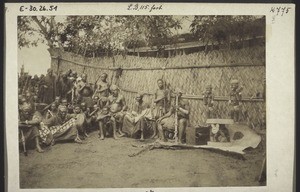 The King of Bali's throne - before the reception for the Göhrings in 1905