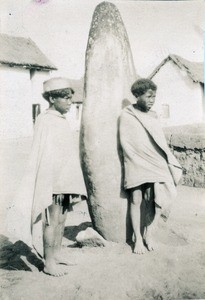 Erected stone, in Madagascar