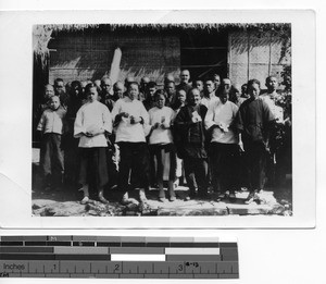 Fr. Francis Connors at Leper Asylum in Jiangmen, China, 1930