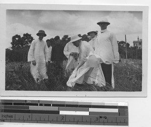 Bishop MacGinley breaking ground for a chapel at Jiangmen, China, 1928