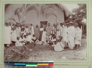 Scene from "People come with gifts", Madagascar, 1901