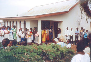 ELCT, Karagwe Diocese, Tanzania. From the Worship Service at Nyakahanga. The church is full on