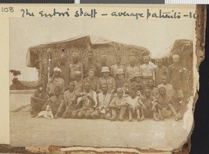 Staff of hospital, Morogoro region, Tanzania, November 1917