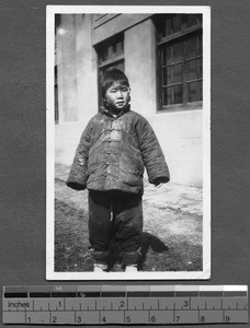 Refugee orphan at Ginling College, Nanjing, China,1938