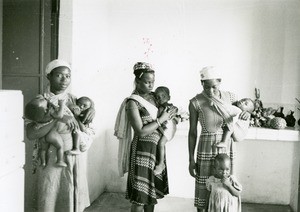 Consultation in the leper-house of Ebeigne, in Gabon