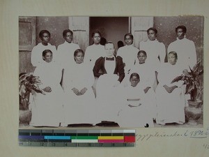 Johanne Sagbroen together with Malagasy nurses, Antananarivo, Madagascar, ca.1897