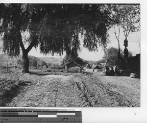 A scene along the road at Fushun, China, 1936