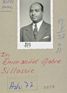 Dr. Emmanuel Gabre Sillassie var den ledende etiopiske medarbejder ved 'Radio Evangeliets Stemme' (RVOG) i Addis Abeba, Etiopien. Senderen blev nationaliseret i marts 1977. (Se samtale mellem Emmanuel Gabre Sillassie og Knud Jørgensen, Dansk Missionsblad nr 10/1977)