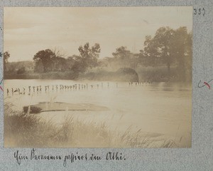 A caravan passing the Athi, Kenya