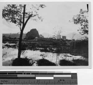 The wall around the mission at Dongan, China, 1929