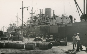 Harbour of Douala, in Cameroon