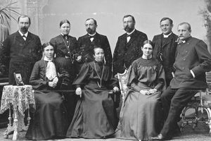 Missionaries on home leave.1905. From China: Christian Waidtlow, Rebekka Waidtlow, Marie Lykkeg