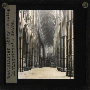 David Livingstone's Grave, Westminster Abbey, England, ca. 1873