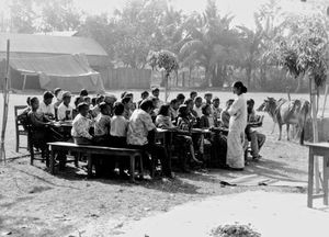 Konfirmandlejr i Bangladesh Lutherske Kirke/BLC, marts 1995