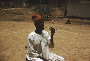 Tikar man with pipe, Cameroon, 1953-1968