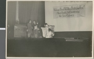 Kindergarten Girls from the Zion Academy Dancing on Stage, Ibaraki, Japan, 1948