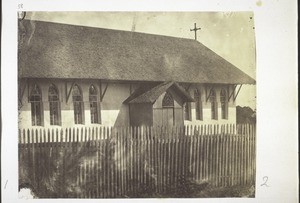 Jubilee church in Akropong. - North-western side