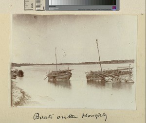 Boats on the Hugli, Hugli-Chuchura, India, ca.1918