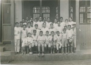 A group of boarders of Papeete Boys' School