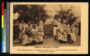 Seated Christian family, Algeria, ca.1920-1940