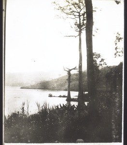 Views of lake Bosomtsche, a lake abounding in fish. The fish are smoked and sent in all directions