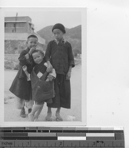 Three boys from Hong Kong, China, 1939