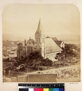 View of memorial church, Ambatonakanga, Madagascar, ca. 1870