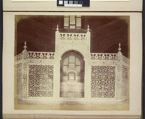 Interior of the Taj Mahal, Agra, ca.1900-1929