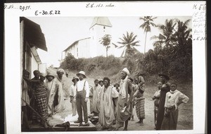 In front of the Basel Mission Trading Company store in Bonaku