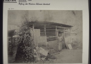 Cameroon, Duala: 1903. The beginnings of the mission's workshop for metal-work