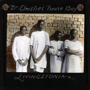 "Dr Elmslie's House Boys, Livingstonia" Malawi, ca.1895