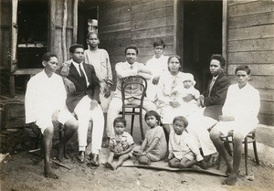 Malagasy family, in Madagascar