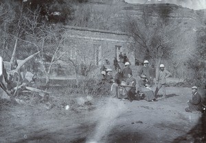 PEMS missionaries in the garden of a missionary house