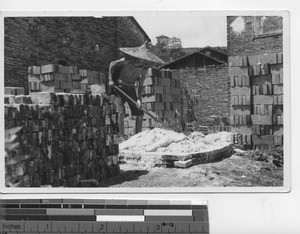 Chinese construction workers in China, 1947