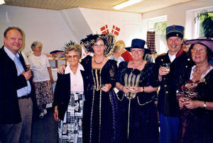 Opening of 'Kirkens Genbrug' at Aakirkeby, Bornholm, 1999. The photo shows e.g. Rev. Erik E. Th