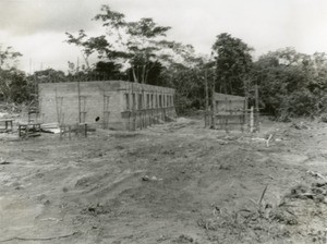 School of domestic science under construction in Oyem, Gabon