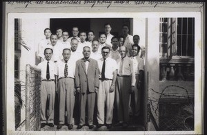 In front of the former Basel Mission Home: the church council