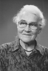 Magda Krogh (1913-1994), MD in Theology. 1946 married to Rev. Johannes Thoft Krogh. Sent by Dan