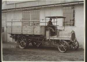 Erster für die Goldküste bestimmter 5To.-A.E.G.-Wagen, 1904